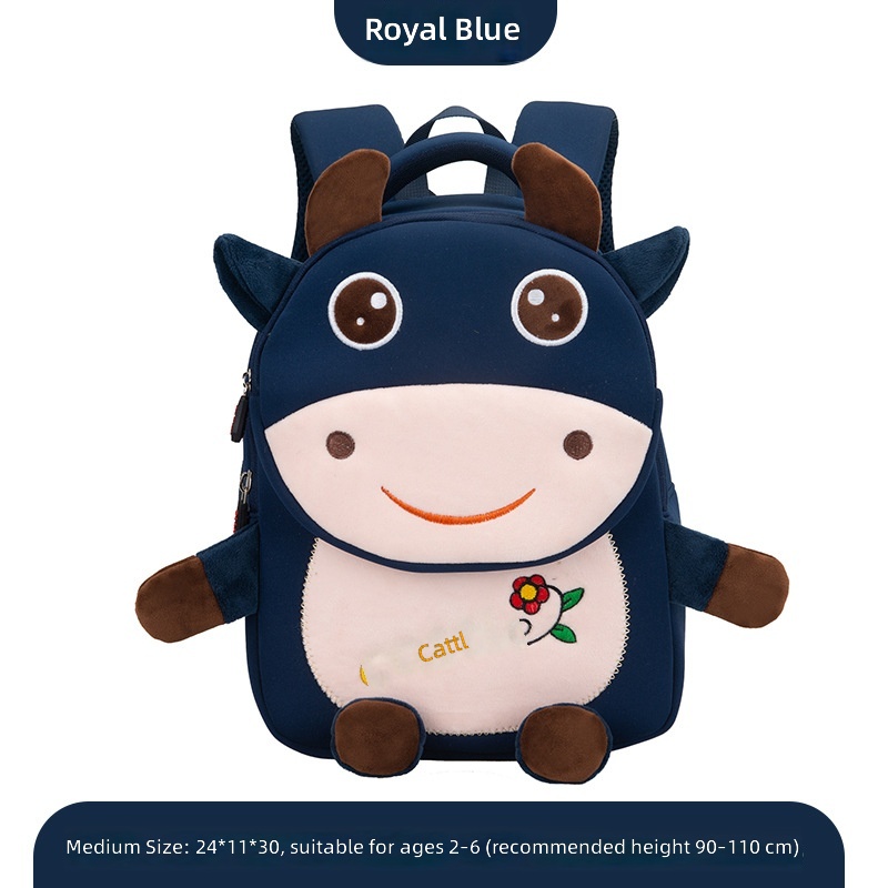 Bleu roi, petit veau, taille moyenne, maternelle intermédiaire senior