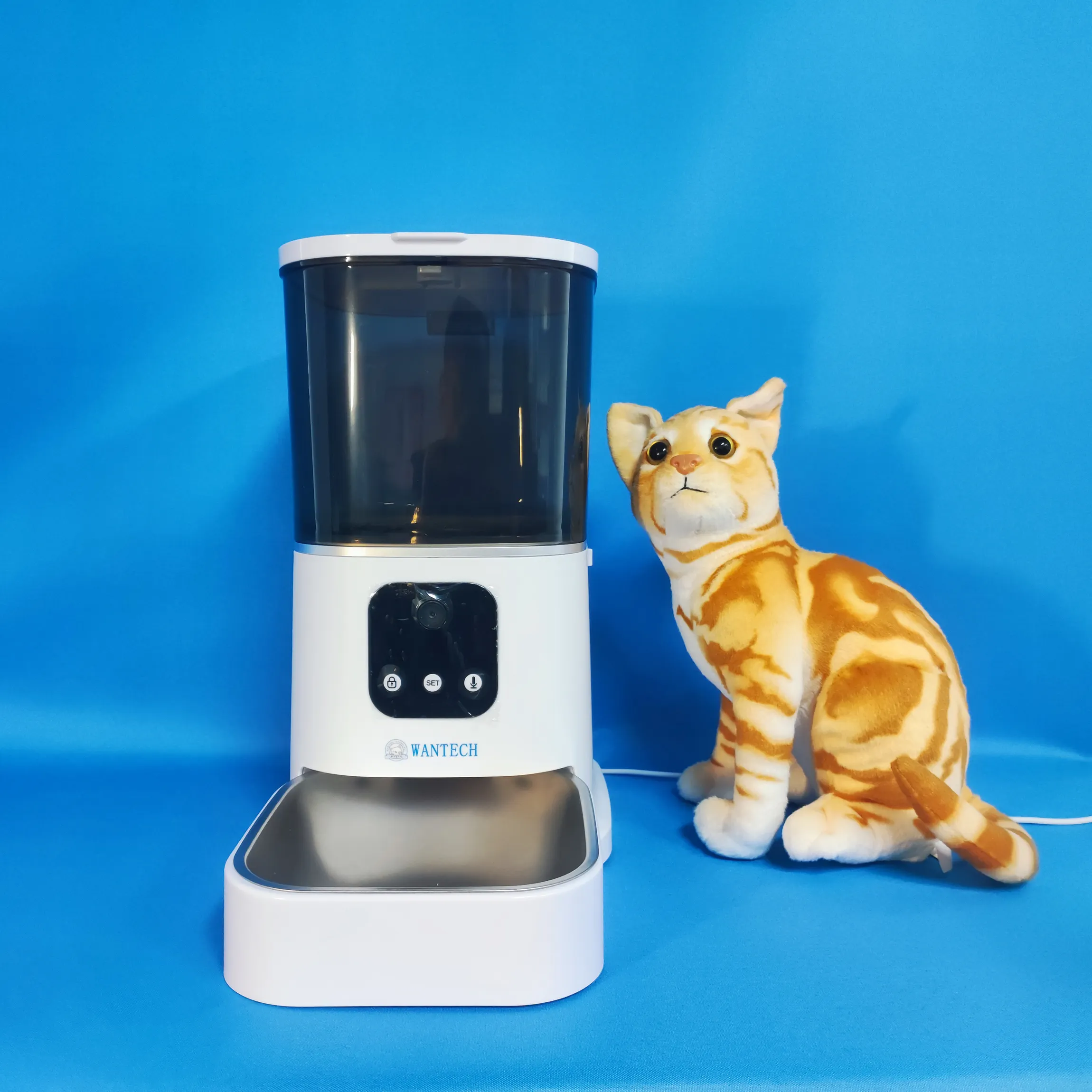 Hund Katze intelligenter Haustierfutterschale Spender angeschlossener Spender automatischer Haustier-Speiser über App 6l kapazität automatischer Hund Katze Haustier-Speiser