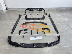 XLstyling Car Facelift Real Carbon Fiber LD Aero <strong>Kit</strong> for BMW X5 F95 X5M 2022 Pre Front Splitter Lip Bonnet Spoiler - Product Image 2