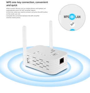 无线Wifi中继器天线中继器信号放大器WPS网络范围wi-fi扩展器增强器，带802.11ac/n/g/b 1200Mbp - Product Image 5
