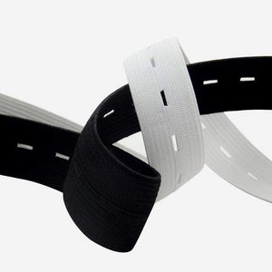 Ojal banda elástica de 1 pulgada de ancho elástico bandas Stretch de punto elástico carrete banda elástica ajustable para coser - Product Image 2
