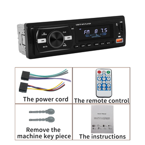 1 Din araba MP3 oynatıcı otomobil radyosu 2USB RGB BT FM araba Stereo ses tek Din MP3 oyuncu - Product Image 6