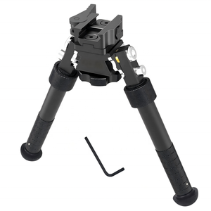 Outdoor V8 6- 9 Tactical Adjustable <strong>Bipod</strong>, CNC Quick Detach Lever for 20mm <strong>Mount</strong> (360 Degree Swivel) for Hunting and Shooting - Product Image 1