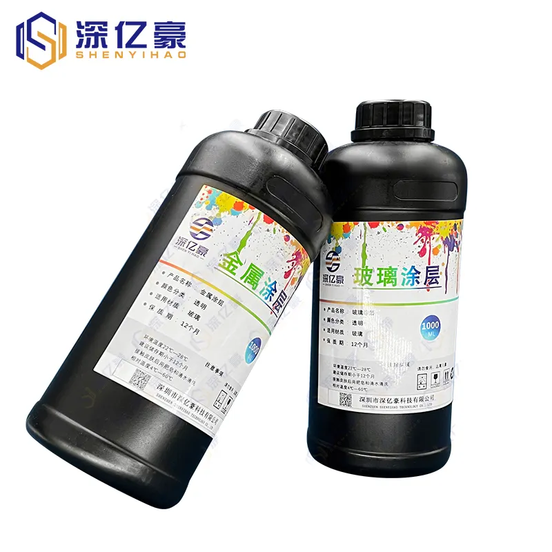 Mực UV Lớp Phủ Cho Epson Máy In UV 1000Ml Mỗi Chai UV Mực Máy In Lớp Phủ Cho Acrylic Kim Loại Thủy Tinh Lót