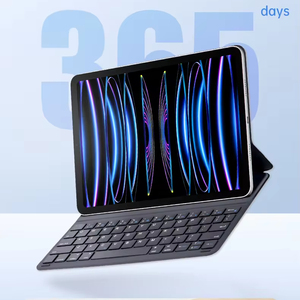 Teclado inalámbrico portátil Delgado ultraligero universal para iPad Air, Pro, Mini, tabletas Android PC con soporte de funda protectora - Product Image 1