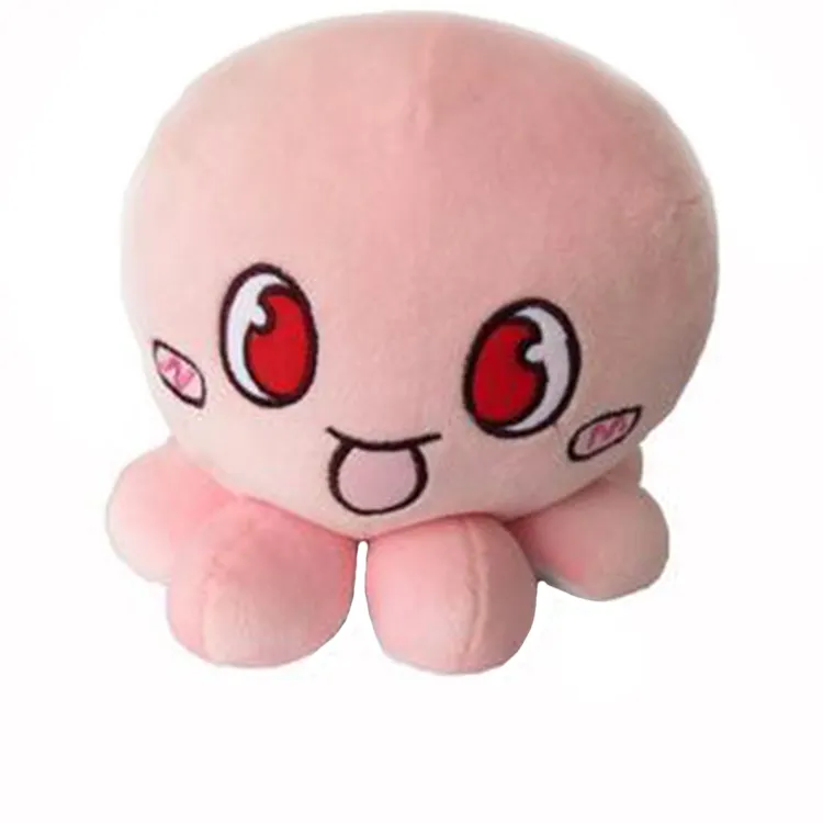 Mini pulpo de peluche rosa Kawaii, juguete de peluche hecho a medida