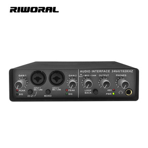 Tarjeta de sonido de alta precisión de procesamiento de sonido interfaz de tarjeta de sonido de audio grabación de estudio USB - Product Image 1