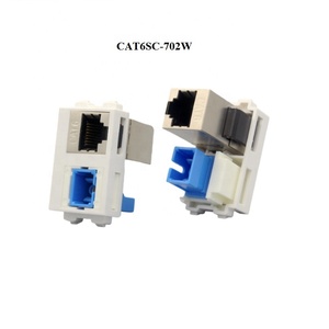แผงแชสซีเมาท์ไมค์ชนิด128 6.35มม. XLR SC LC CAT6 USB3.0 HDMI 2.0 Combo เชื่อมต่อโมดูลแผ่นผนังสีขาว - Product Image 3