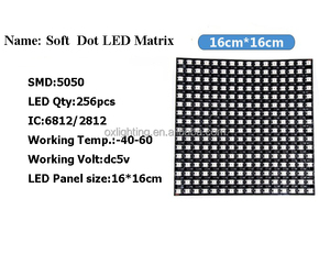 แผงไฟ LED 8x8 RGB LED Matrix 16x16 64x64 SMD 16X32พิกเซลสามารถตั้งโปรแกรมได้ Dc5v Ws2812b อัจฉริยะแบบยืดหยุ่น - Product Image 3