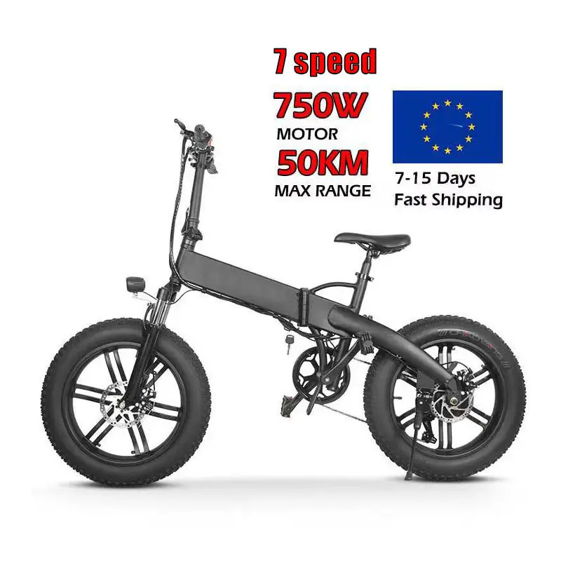 MK012折りたたみ式電動自転車自転車ファットタイヤEu倉庫36V10.4Ah 500W20インチ隠しバッテリー大人用高速Ebike