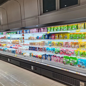Hiển thị thương mại Tủ đông siêu thị multideck mở máy làm lạnh không khí Rèm tủ lạnh cho Rau Trái Cây - Product Image 2
