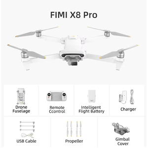 新产品爆炸FIMI X8专业无人机4k摄像机，带100米声音投影范围的5级风阻扩音器 - Product Image 6