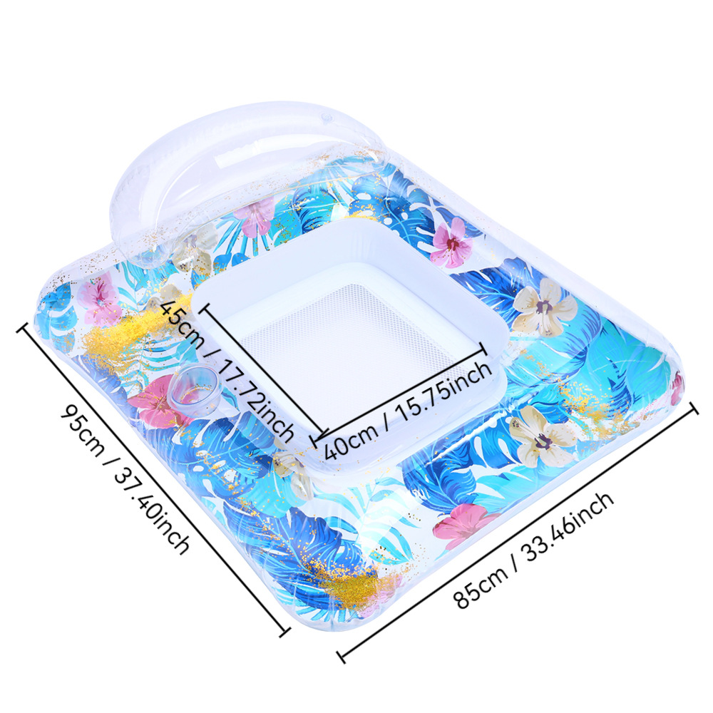 Fauteuil inclinable à paillettes, style tropical