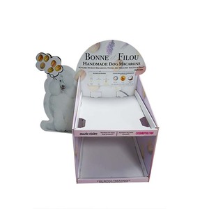 Espositori da banco superiore per cosmetici vassoio rotante con ganci di cartone per promozioni aziendali - Product Image 3