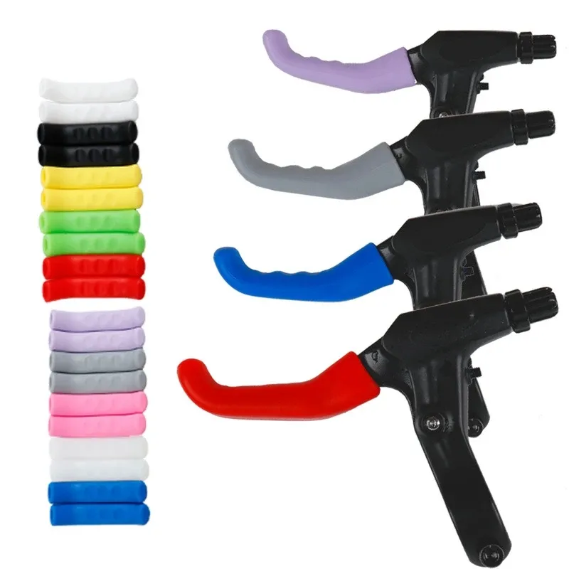 Bicycle Brake Handle Cover Sleeve Silicone MTB Grips Handlebar Protect Cover Anti-slip Cycling Protective Gear Bike Accessories