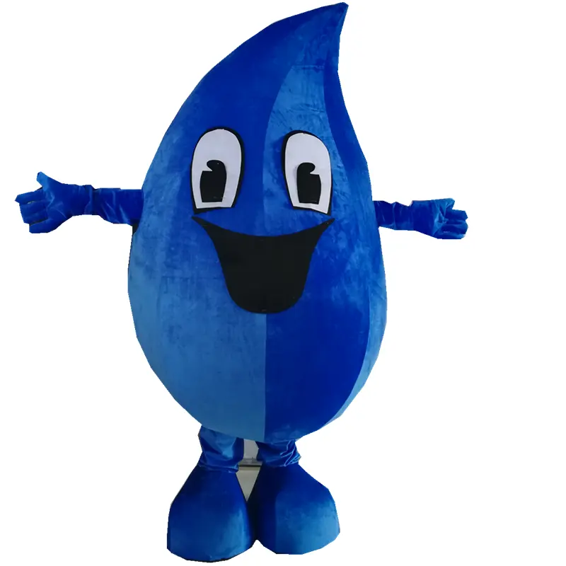 Gota de água azul engraçado traje da mascote/traje para venda de água para adultos