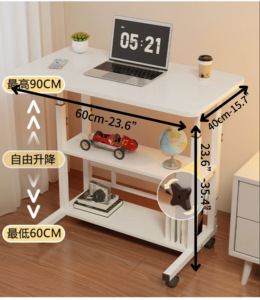 Escritorio de ordenador perezoso ajustable multifuncional Shaohua en dormitorio o escritorio de estudiante móvil pequeño con función de cabecera - Product Image 4