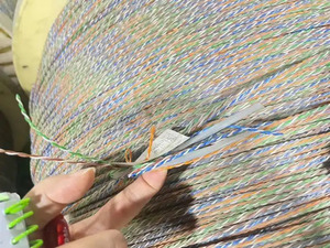 สายเคเบิลเครือข่ายกึ่งสำเร็จรูป Cat5e Cat6คู่บิด1/4คู่ UTP Cat6a cca/cu LAN พร้อมสายไขว้ X ไม่มีแจ็คเก็ต - Product Image 2