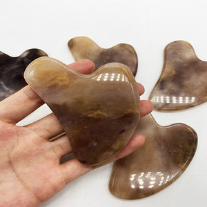ลูกกลิ้งหยกสีเทาสำหรับขูดหน้าเครื่องมือความงามกำหนดโลโก้เอง - Product Image 5