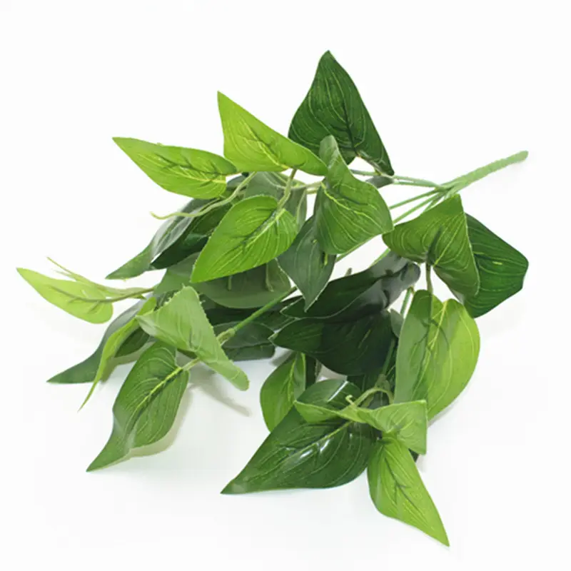 wholesale Wall decoration artificial plant wall background green fittings artificial leaves