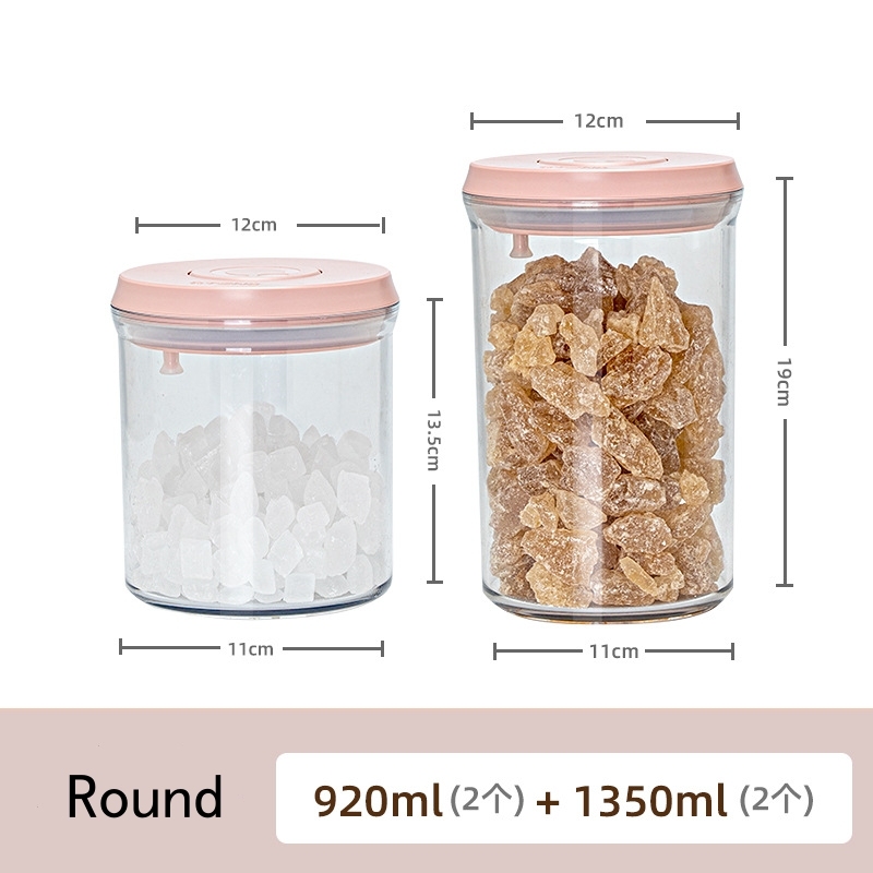 Pink Round 4pcs/set
