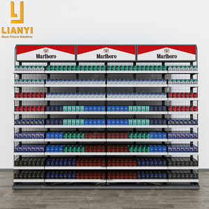 Einzelhandel geschäft Rauch regal Display Zigaretten vitrine Rack mit Acryl schieber - Product Image 1