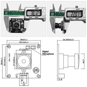 IMX179 Sensor de imagen a todo color Foco fijo Mini 4K 8MP Usb Coms Módulo de cámara para robot - Product Image 6