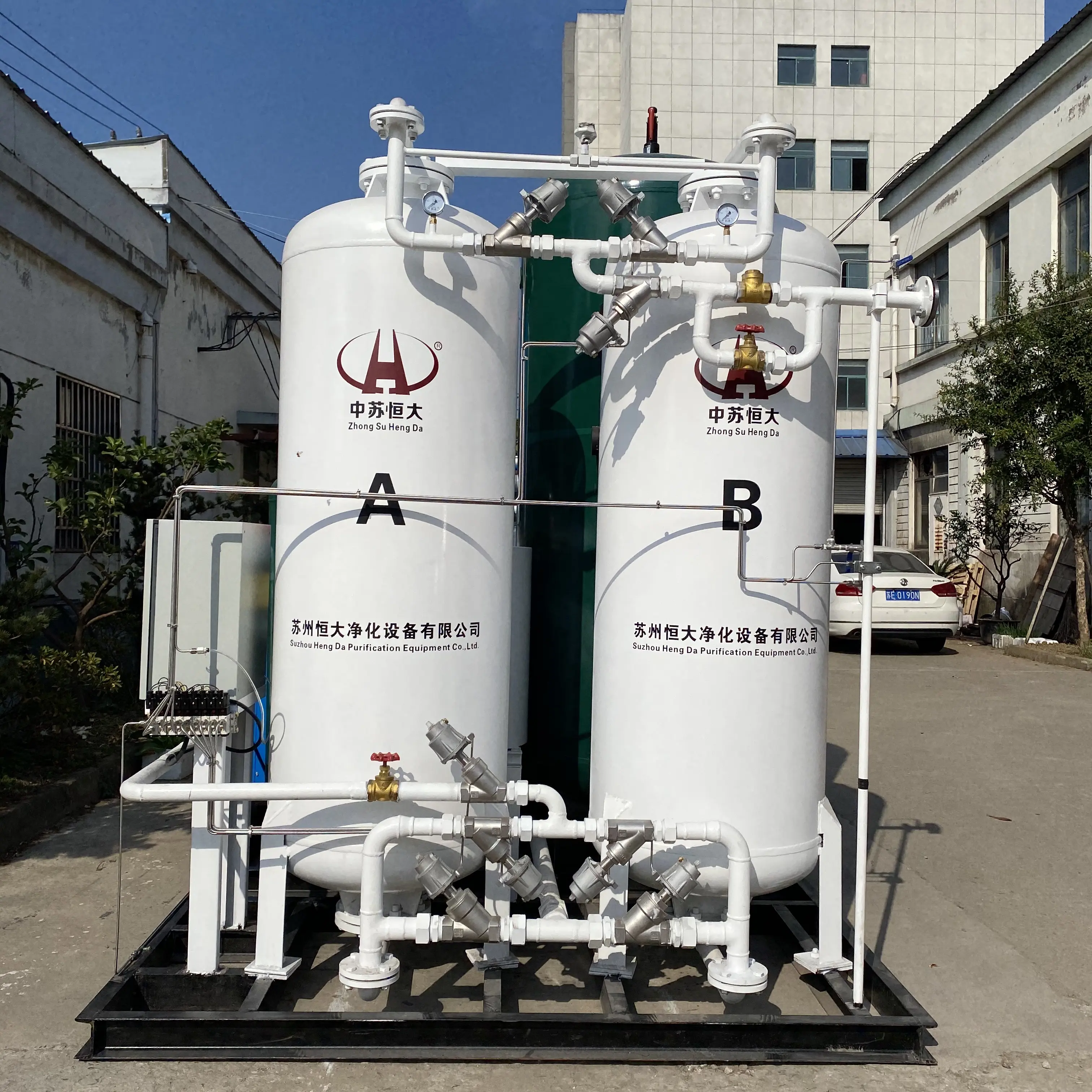 Sistema su larga scala 220V/380V di VPSA di produzione dell'ossigeno di VPSA della pianta dell'ossigeno di tecnologia di PSA usata medica o industriale