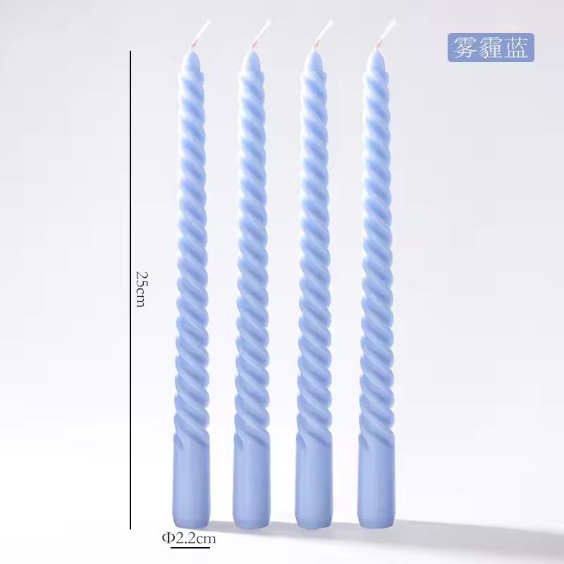 25cm spirale-haze bleu