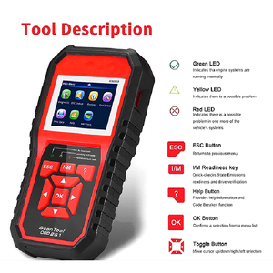 KW850 volle OBD2-Autodiagnosewerkzeuge OBD 2 Auto-Scanner Überprüfen Sie den Motor O2-Sensor Batterie test OBDII-Code leser - Product Image 4