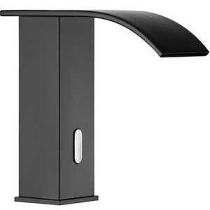 Hiện Đại Brass Tự Động Cảm Biến Phòng Tắm Vòi Nước Màu Đen Mờ Thác Thiết Kế Gốm Sàn Gắn Hồng Ngoại Touchless Lưu Vực Vòi Nước - Product Image 1