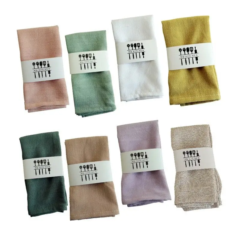 flax cloth wholesale white pink grey linen napkins