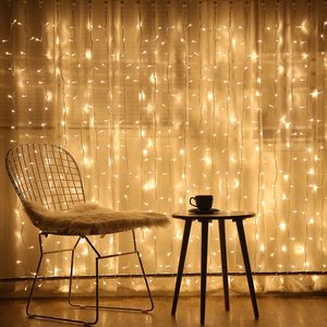 Kanlong 300 <strong>LED</strong> Waterfall Hanging <strong>String</strong> Window Christmas Curtain <strong>Lights</strong> USB Remote Control <strong>Timer</strong> 8 <strong>Light</strong> Modes for Outdoor - Product Image 2