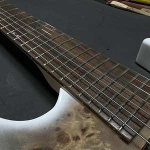 High Quality Premium Custom 7 <strong>String</strong> Electric Guitar Alder Body <strong>with</strong> Poplar Burl Top 24 Frets HH Pickups for Metal Music - Product Image 4