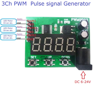 PWM9B03 3Ch 20Hz-1MHZ frequenza del ciclo di lavoro regolabile PWM onda quadra generatore di segnale di impulso - Product Image 5