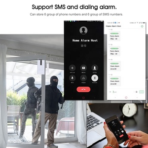 Rubber Keypad Button Alarma WiFi GSM PSTN Alarm Control Panel LCD <strong>Display</strong> Alarm <strong>System</strong> with <strong>Sensors</strong>