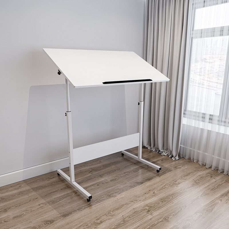 Versión de pie: 100x60 cm inclinada, blanca (reforzada).