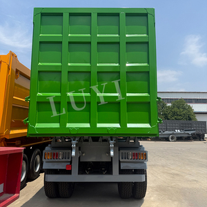 60-80トン積載容量構造廃棄物運搬4軸リアダンプセミトレーラーティッパー - Product Image 5