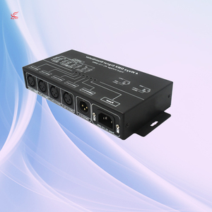 Система светодиодного освещения DMX разветвитель сигнала DMX124 AC100-240V 4CH DMX контроллер DMX rgbw усилитель - Product Image 4