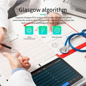 Lepu Творческий AI ручной 7 ''дюймовый сенсорный экран Cardioline монитор Мини Мобильный electrocardiograma ЭКГ беспроводной электрокардиограф - Product Image 5