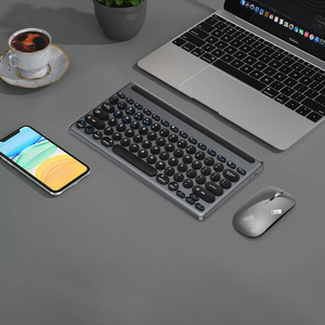 Teclado BT inalámbrico de modo dual con conexión de ranura para tarjeta Máquina de escribir de modo dual para tableta móvil Android Computadora portátil de escritorio - Product Image 3