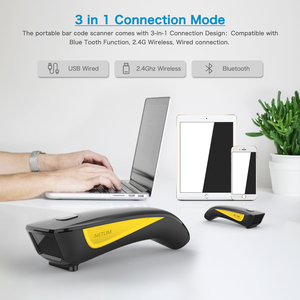 Escáner de imagen QR 2D portátil NETUM PDF417 código de matriz de datos para iPad, iPhone, Android, tabletas o computadora PC C750 - Product Image 3