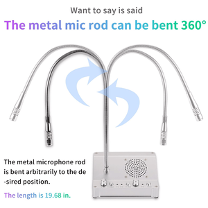 El servicio de mostrador de ventana de interfono bidireccional se puede conectar al sistema de intercomunicación de Banco de mostrador de micrófono inalámbrico de vidrio - Product Image 5
