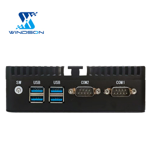 Mini Pc Computadora de escritorio Todo aluminio Sin ventilador Cliente Delgado Enrutador industrial Computadora Brother Pc System Unite Desktops - Product Image 6