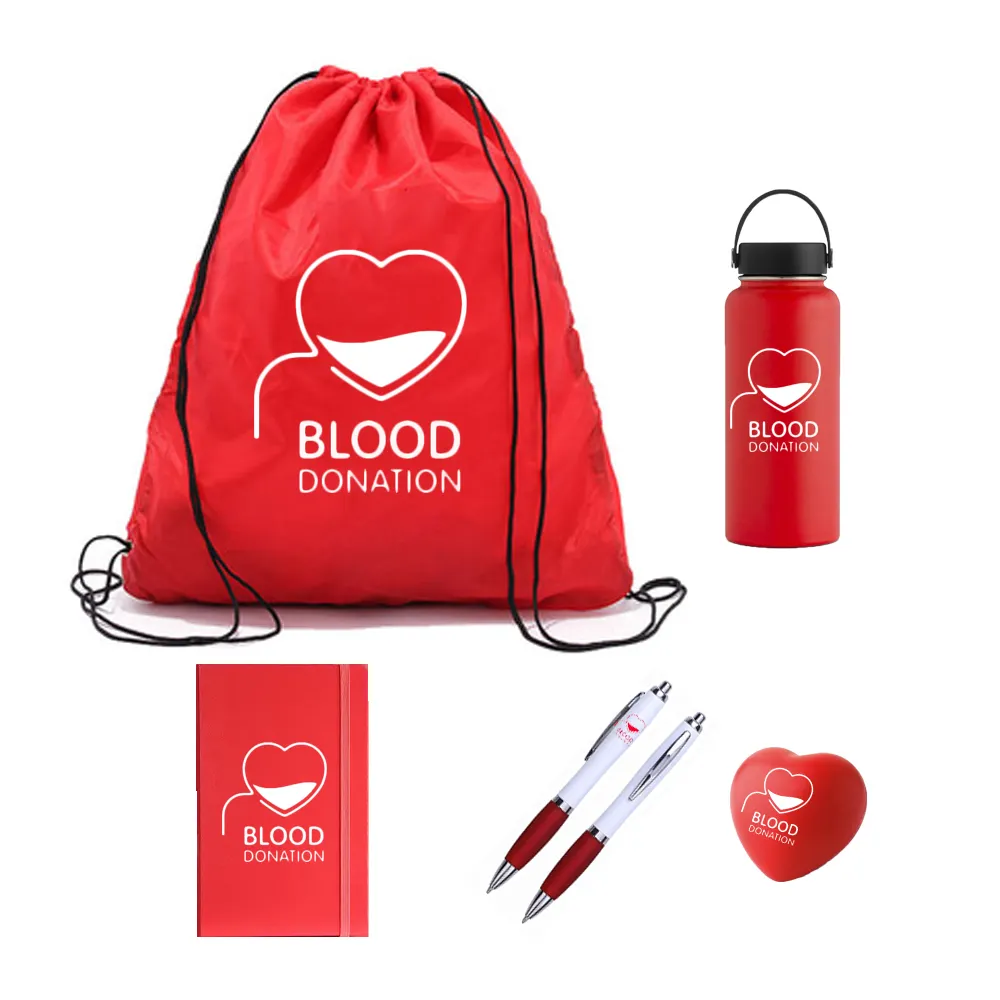Set regalo promozionale Levin Promos 2023 nuovo mese di donatore di sangue di gennaio regali di attività di consapevolezza della donazione di sangue