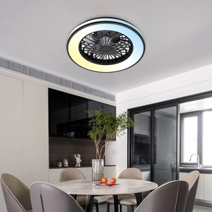 <span class=keywords><strong>20</strong></span> inch ventilador de techo RGB tuya app điều khiển thông minh DC động cơ phòng khách quạt trần với ánh sáng LED và điều khiển từ xa - Product Image 3