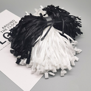 Tại chỗ quần áo tag rope, màu đen và trắng Ribbon khóa Khóa dây, ribbon chèn duy nhất dây - Product Image 2
