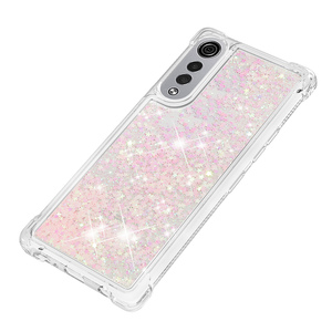 For <strong>LG</strong> <strong>Stylo</strong> 3 <strong>4</strong> 5 6 7 Velvet 4G 5G Fashion Cases Four-corner Anti-fall Quicksand Shell Phone Case TPU Transparent Phone Cover - Product Image 5