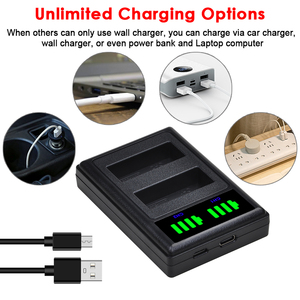DMW-BLG10 BLG10 BLG10PP BLG10E BLE9 BLE9E LED USB 2พอร์ตที่ชาร์จสำหรับ PANA Sonic LUMIX DMC GF6 GX7 GF3กล้อง GF5 - Product Image 5