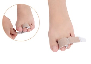 نسيج اصبع القدم جبيرة اصبع القدم وسادة الضمادات الاصبع حماة مستقيم مطرقة اصبع القدم فواصل - Product Image 3